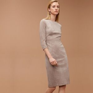 Aritzia Babaton Vegan *Black* Suede Kramer Dress